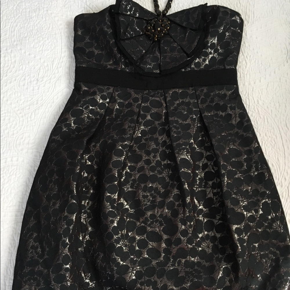 BCBGMAXAZRIA special occasion halter mini dress